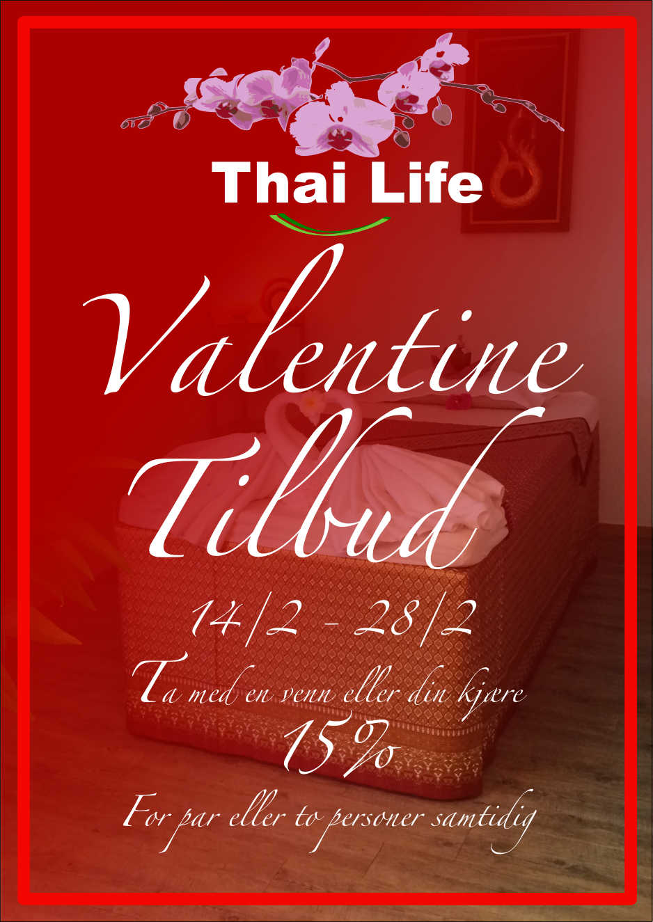 Plakat valentine tilbud 2019